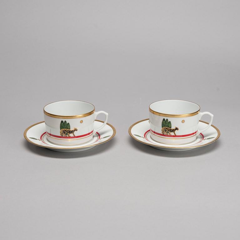 TEKOPPAR, ett par, porslin, för Cartier, Limoges, 1986.