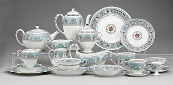 FRUKOSTSERVIS, 60 delar, porslin, "Florentine", Wedgwood, England 1900-tal.