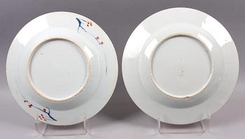 TALLRIKAR, 2+2, porslin, Kina Qianlong 1700-tal.