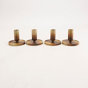 Carl Einar Borgström, candlesticks 4 pcs, Ystad Bronze.