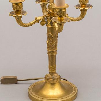 BORDSLAMPA, sk. Lampa à Bouillotte, empire-stil.