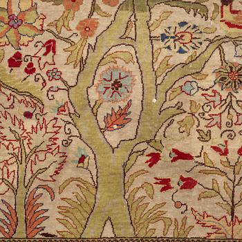 A rug, Old Silk Turkish, ca 180 x 117 cm.