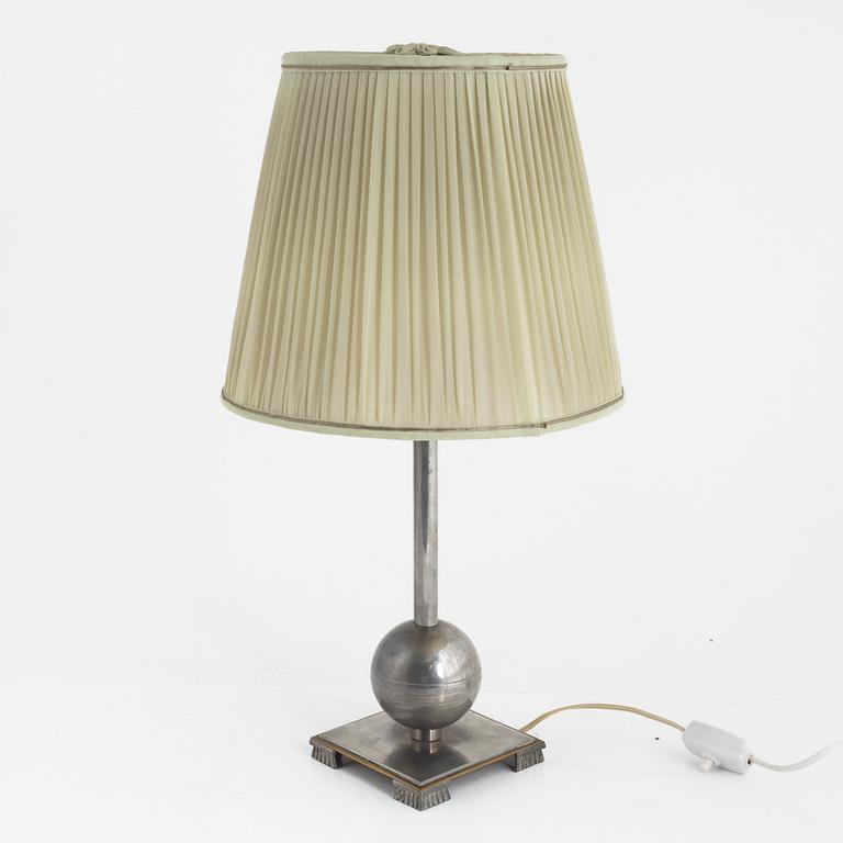 Einar Bäckströms Metallvarufabrik, a table lamp lamp, 1930s.