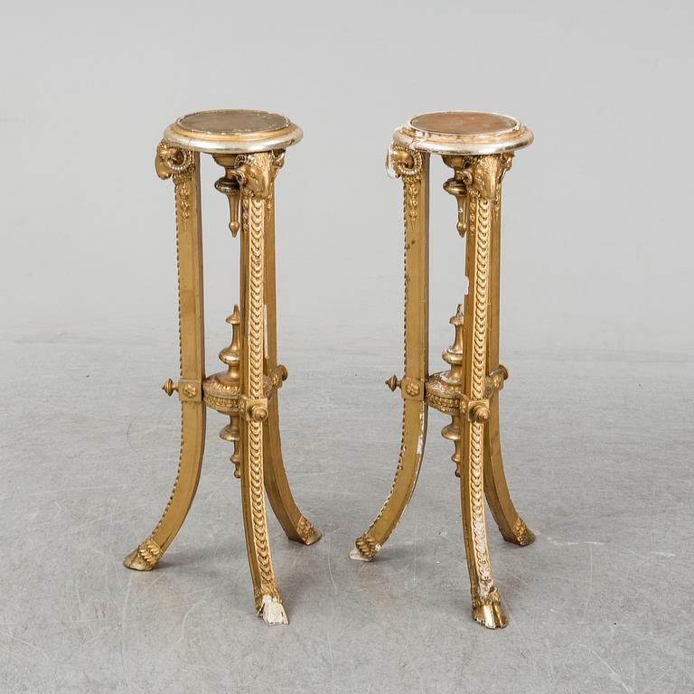 A pair of Empire style girlandoles, 20th Century.