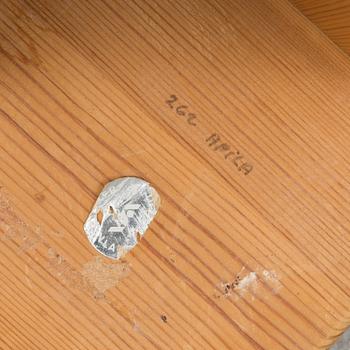 A pine stool probably designed by Lisa Johansson-Pape from Kervo Snickerifabrik, 1970s / 1980s.