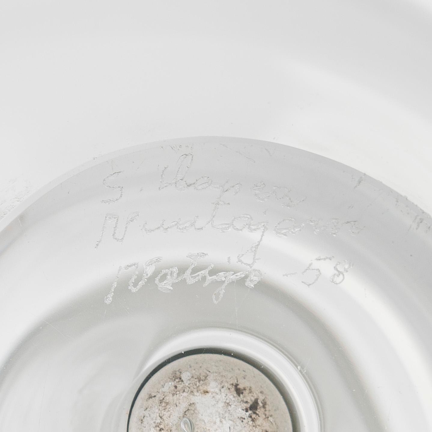 Saara Hopea, two vases, model SH 137 "Taifun", signed Nuurajärvi Notsjö -58 and -61.