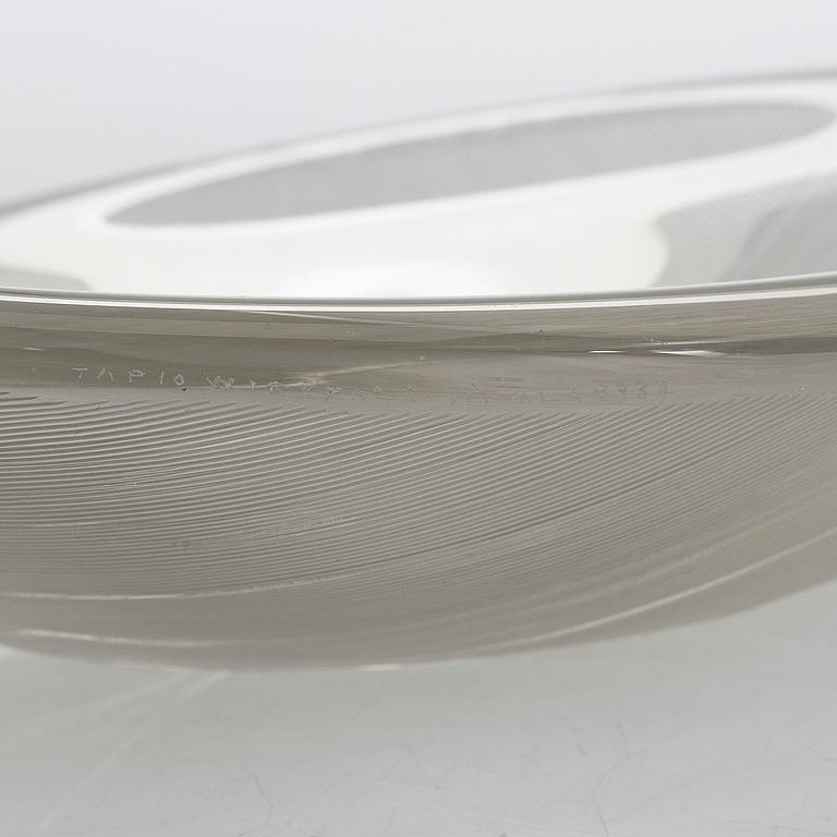 Tapio Wirkkala, skål, "Lehti" (Blad), signerad Tapio Wirkkala Iittala -3337.