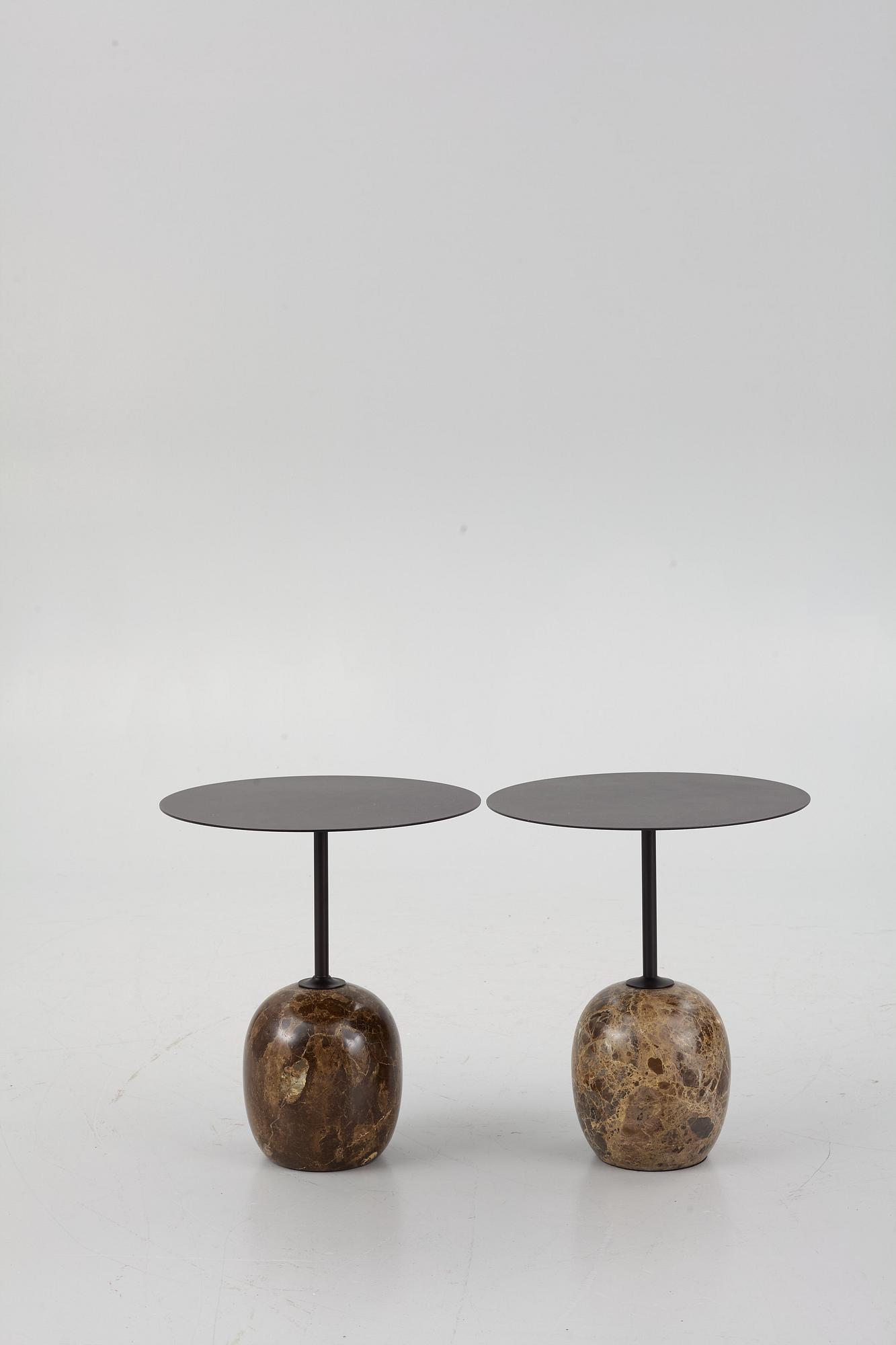 Luca Nichetto, a pair of 'Lato LN8' sidetables, &tradition.