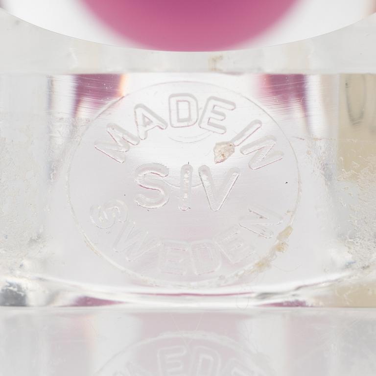 Siv Lagerström, tre ringar akrylplast, 1970-tal.