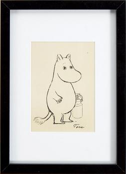 TOVE JANSSON, photgraphic print. Signed.