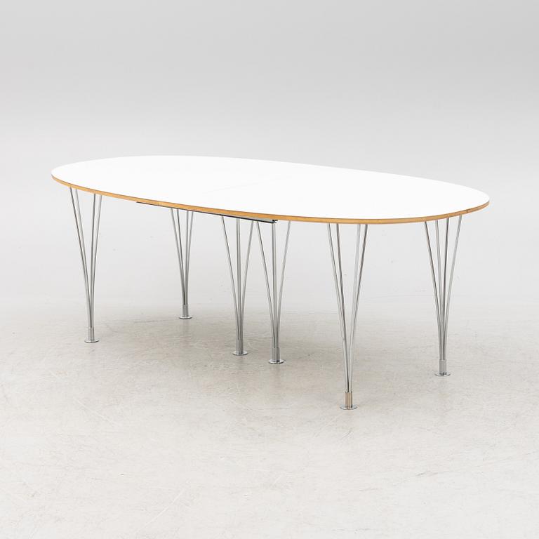 Bruno Mathsson & Piet Hein, dining table, "Superellipse", Fritz Hansen, Denmark.