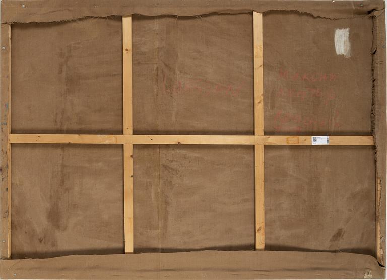 Maxim Kantor, oil on panel, signed verso.