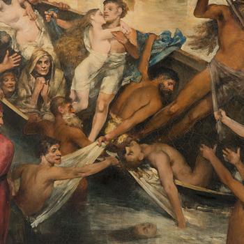 Dante och Vergilius i underjorden.