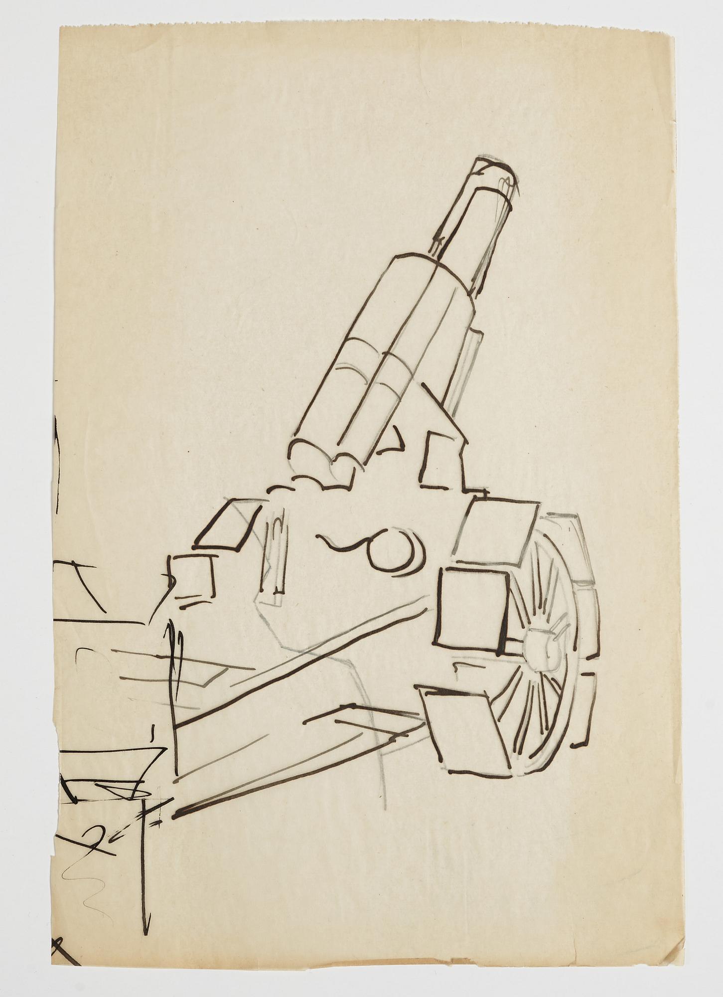GÖSTA ADRIAN-NILSSON, sketchpad, 1920/30's, by the artist's own hand inscribed GAN with indian ink on the cover.