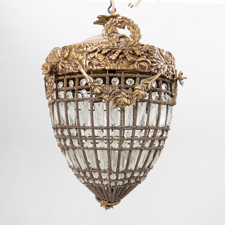 Ceiling lamp Louis XVI style, second half of the 20th century.