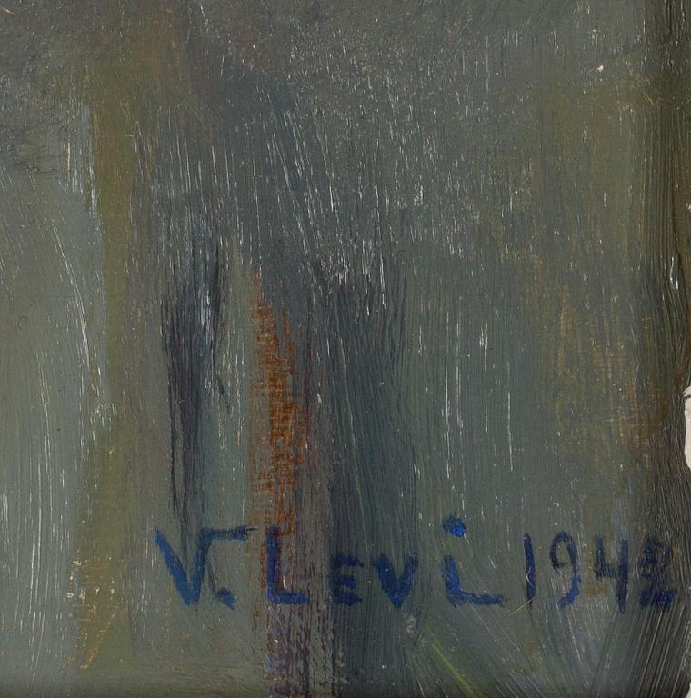 VASILI LEVI, olja på pannå, signerad och daterad 1942.