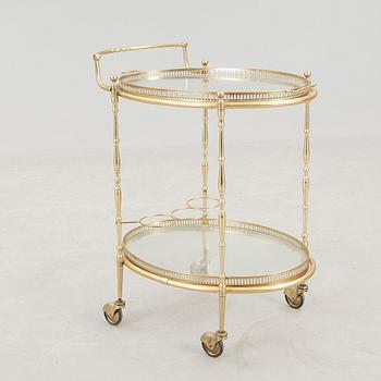 SERVERINGSVAGN, mässing, 1900-talets andra hälft.