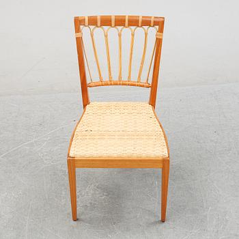 A mahogany chair, model 1165, designed by Josef Frank in 1947, Firma Svenskt Tenn.