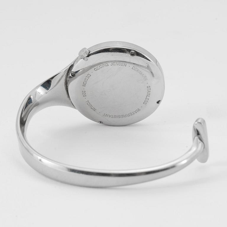 Georg Jensen - Vivianna. Steel. Manually winding. Ø 32.6 mm.