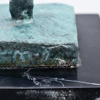 MAX MILO, skulptur, patinerad brons, sign.