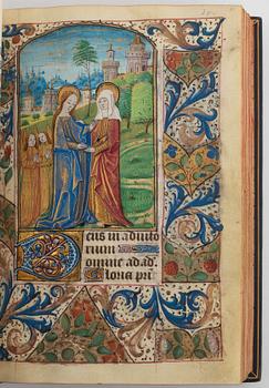 Book of Hours, in Latin and French, illuminated manuscript on vellum
[France (probably Rouen), c. 1470].