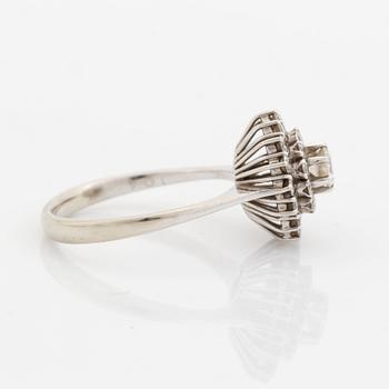 Brilliant cut diamond ring.