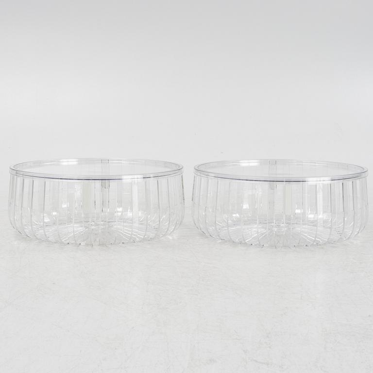 Ronan & Erwan Bouroullec, a pair of 'Panier' coffee tables, Kartell.