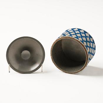 Firma Svenskt Tenn, a lidded pewter box, Stockholm, 1938.