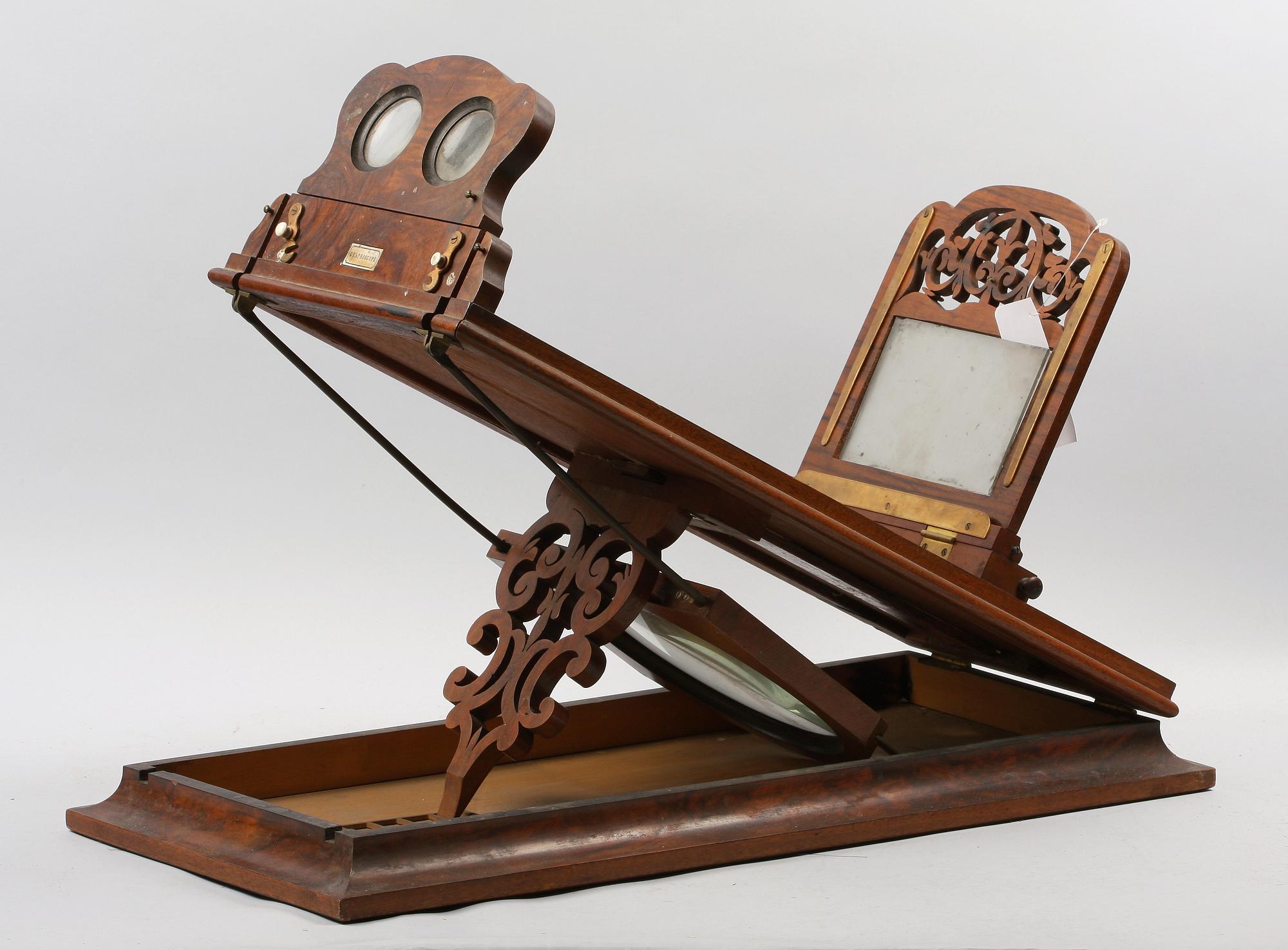 GRAPHOSCOPE, trä, 1800-talets andra hälft.