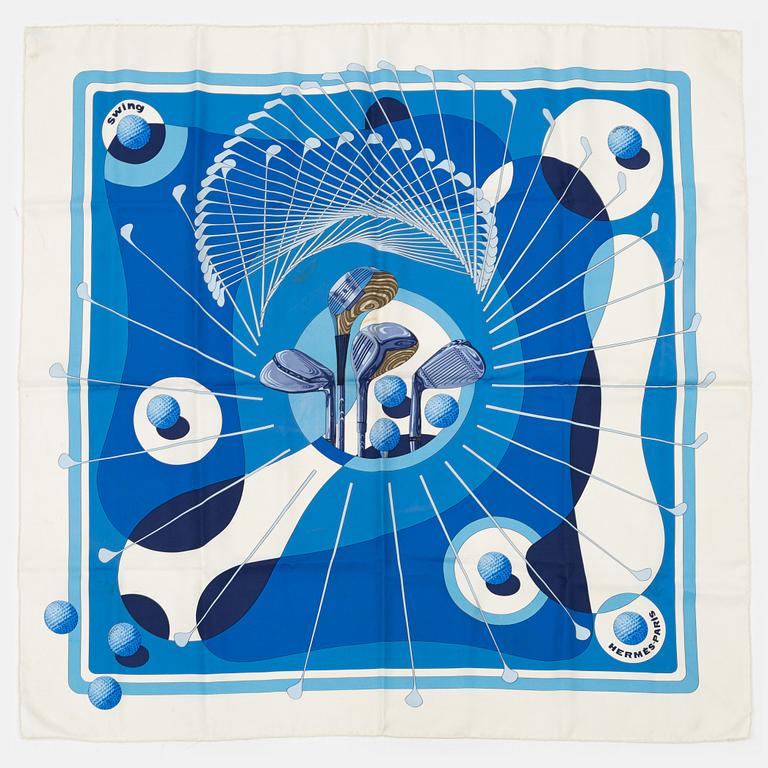 Hermès, a twill silk 'Swing' scarf.