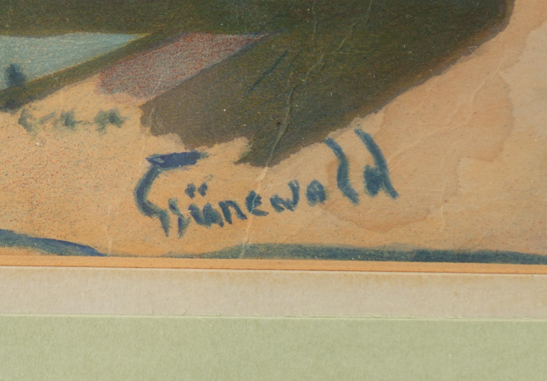 Isaac Grünewald, Flower still life.