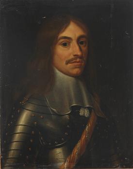 OKÄND KONSTNÄR. Olja på pannå. Kopia efter äldre förlaga.