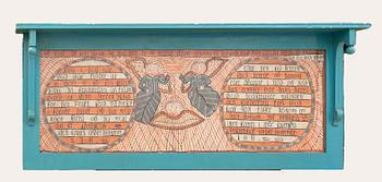 Shelf with decorative painting 18th/19th century.