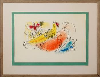 MARC CHAGALL, färglitografi, 1957, osignerad.