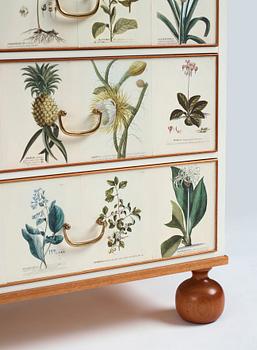 Josef Frank, a mahogany chest of drawers 'Flora Linné', Svenskt Tenn, Sweden 2007, made in a limited edition of model nr 1050.