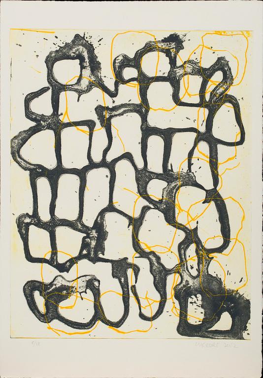 IAN MCKEEVER, etching in colours with aquatint, signed and numbered 8/18, dated 2002.