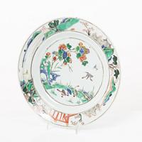 A famille verte dish, Qing dynasty, Kangxi (1662-1722).