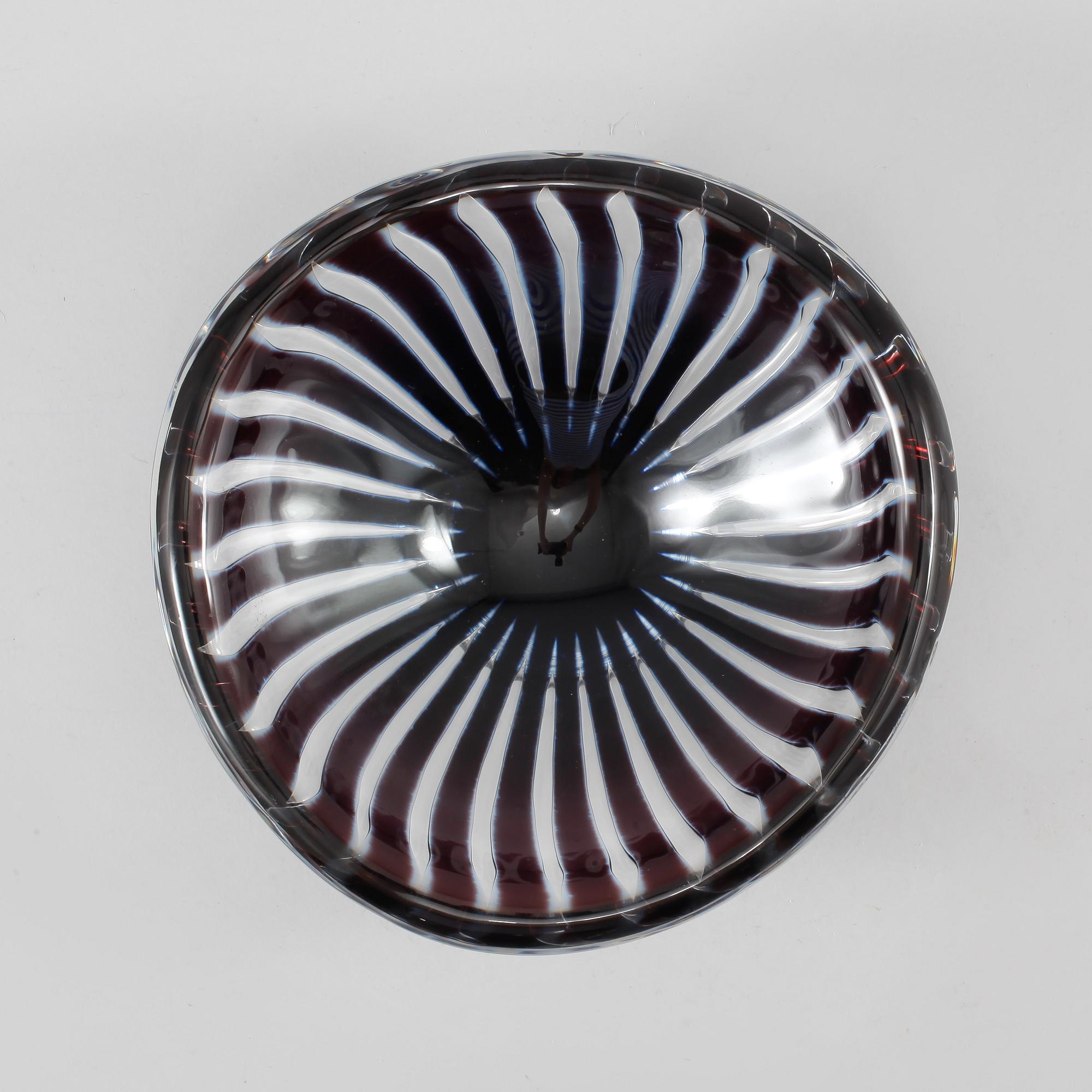 SKÅL, glas, ariel, Edvin Öhrström, Orrefors, signerad.