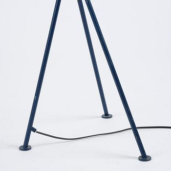 Greta Magnusson Grossman, a blue "Grasshopper" floor lamp model "G-33", Bergboms, Malmö, 1950s.