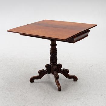 A games table, late 19th century.