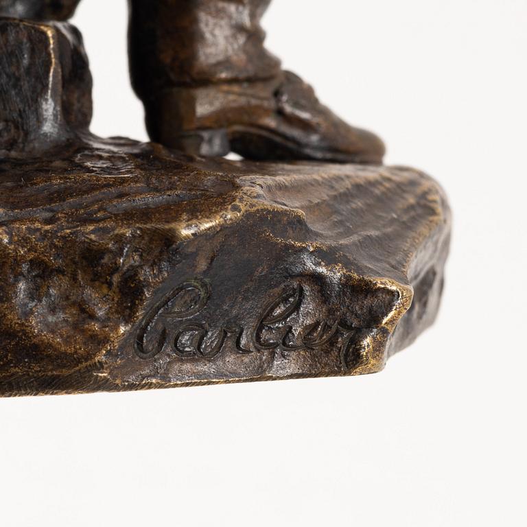 Émile Joseph Carlier, skulptur, brons, signerad. Höjd 21,5 cm.