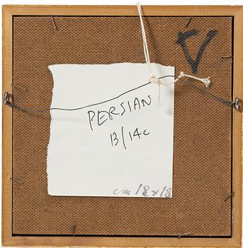 A Kashan lustre-decorated star-tile, central persia, 14th century,