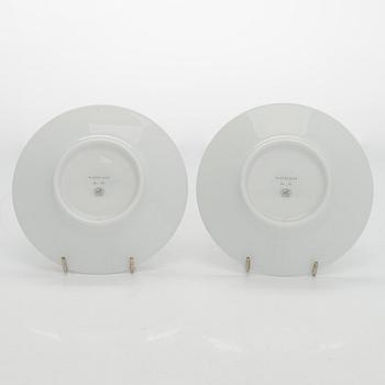 Hermès, cups with saucers, a pair, "Mosaique au 24".