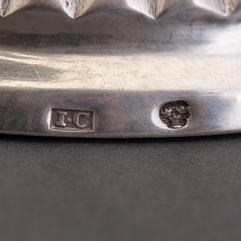 JONAS CARLSTRÖM, såssnipa, silver, Karl Johan, Stockholm (Carlström verksam 1812-25).