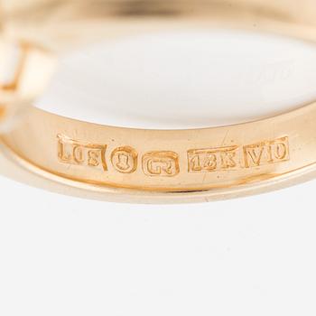 Ring 18K guld med gammalslipad diamant.