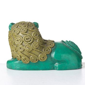 A papier maché sculpture of a lion, Capistrano, Mexico, 1960-70's.