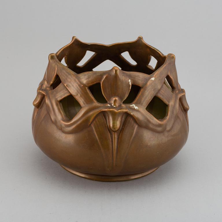 JOSEF EKBERG, ytterfoder, flintgods, Gustavsberg, 1904.