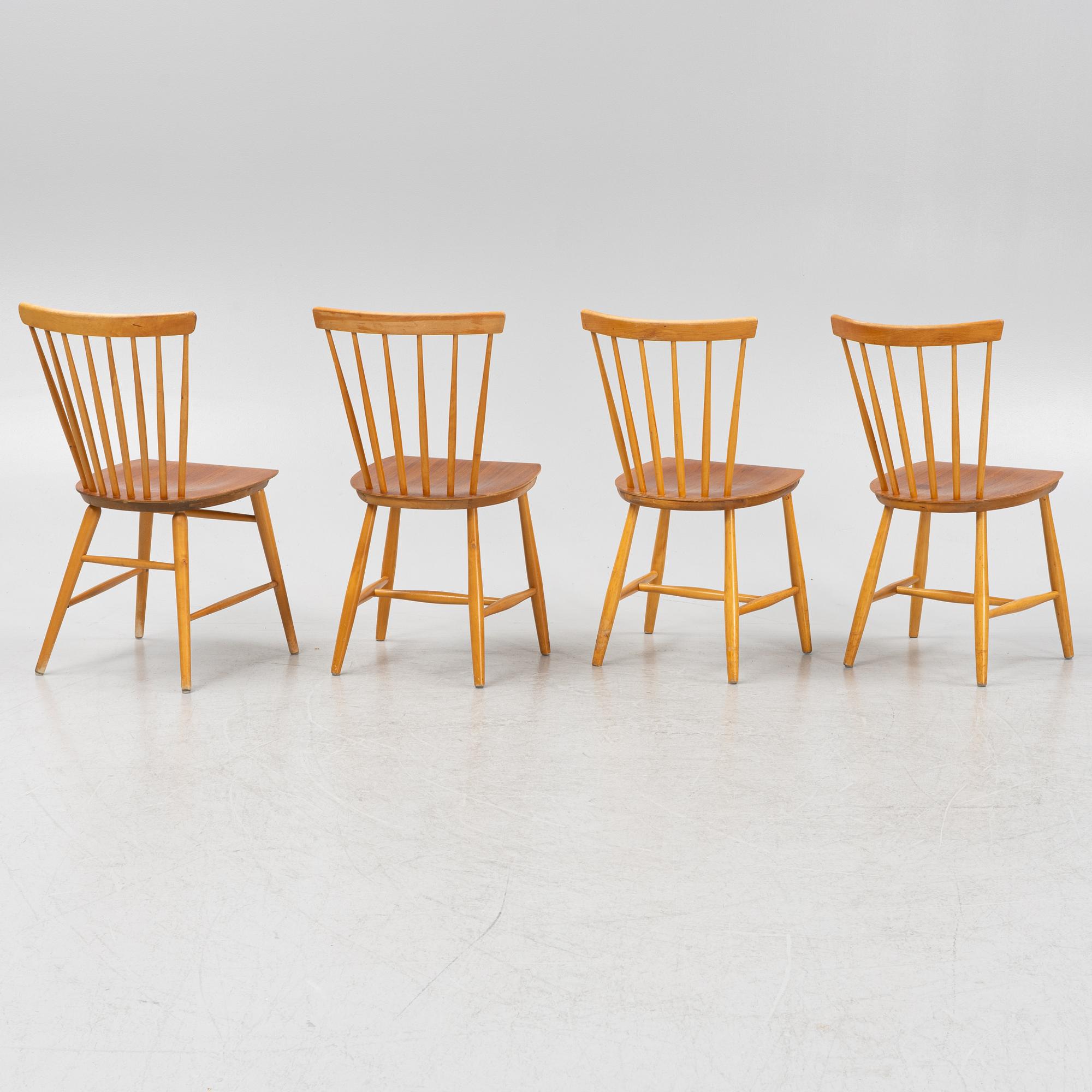 Stolar, 4 st, Nesto, Nässjö Stolfabrik, 1960-tal.