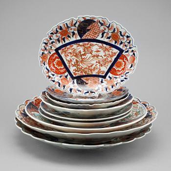 FAT, 9 delar, porslin, Japan, 1900-tal.