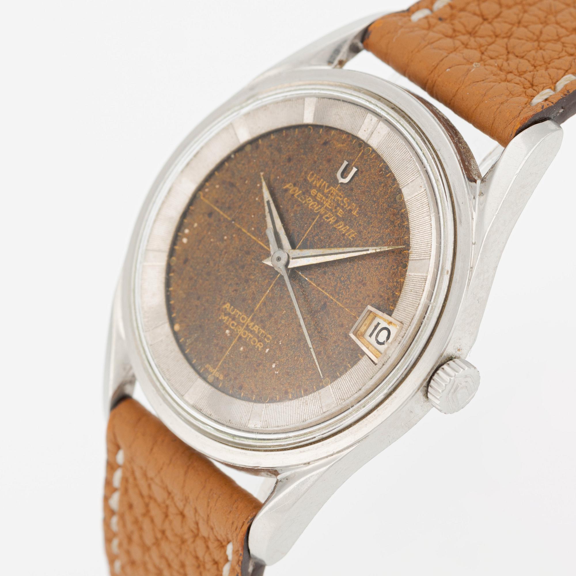 Universal Genève, Polerouter Date, "Tropical Dial", ca 1960.